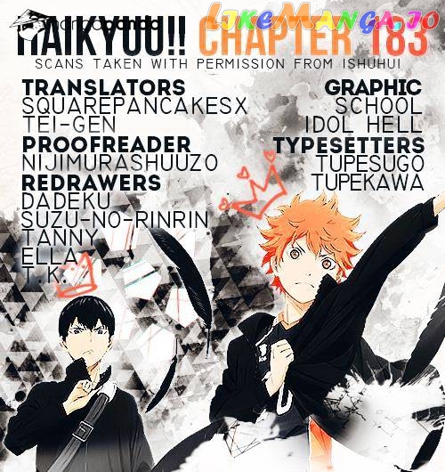 Haikyuu!!, Chapter 183 image 01